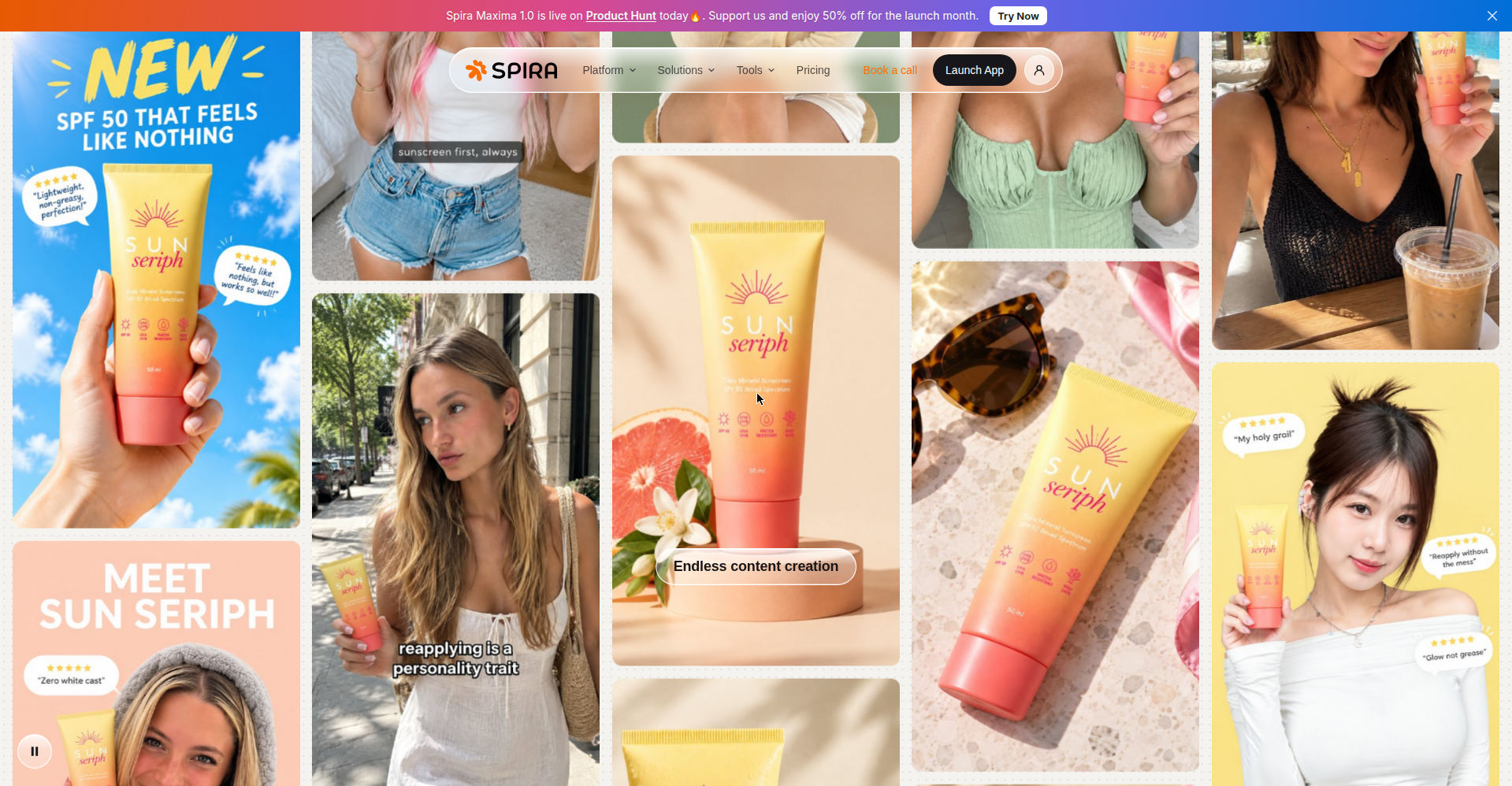 AI-generated product beauty shots